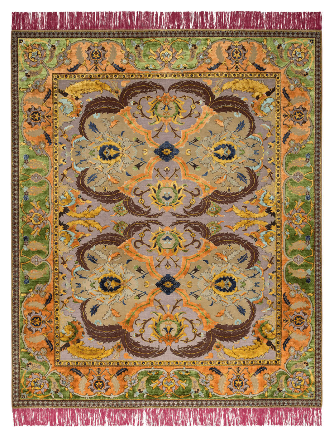 Oriental Polonaise Hand-Knotted Rug