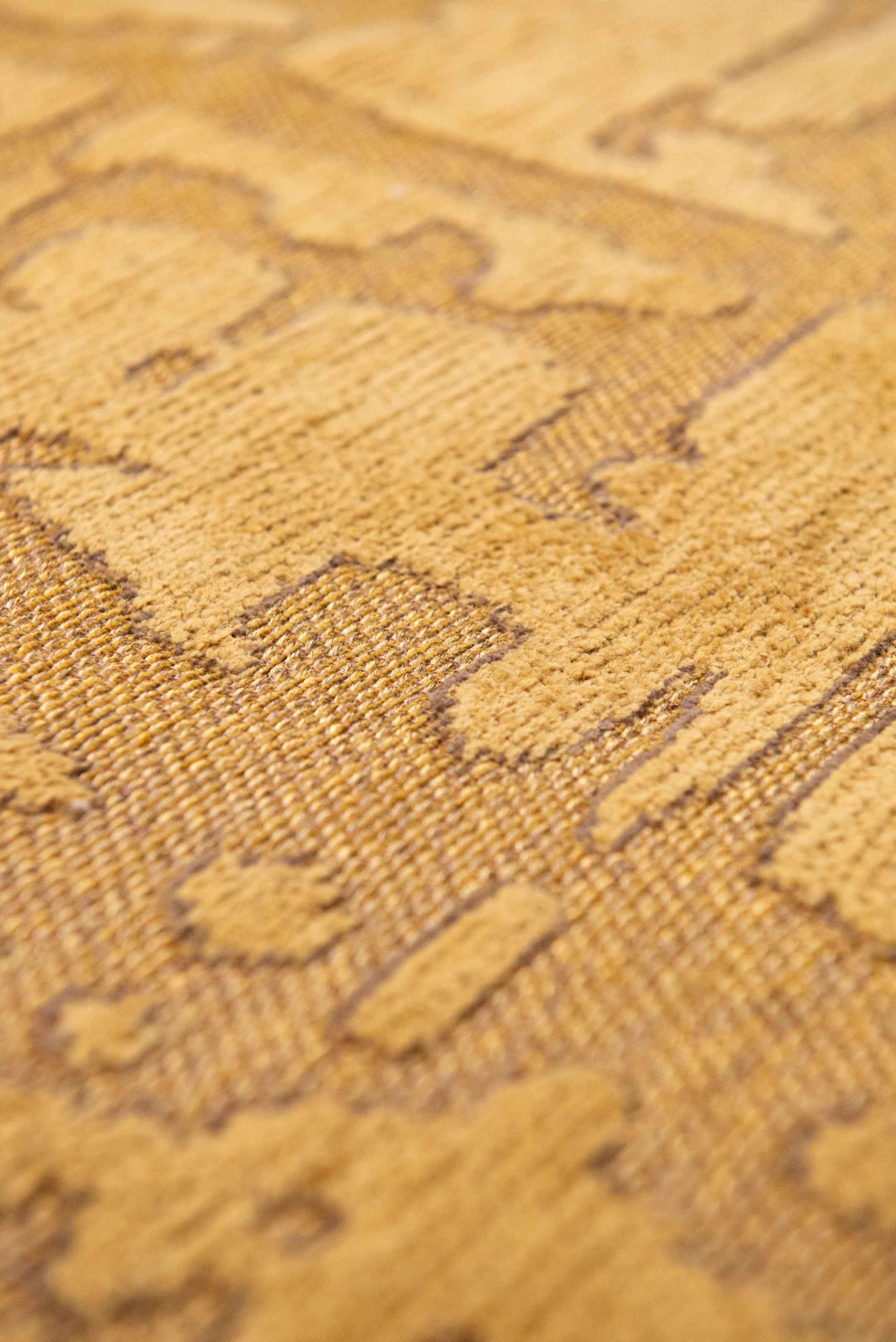 Abstract Gold Belgian Rug