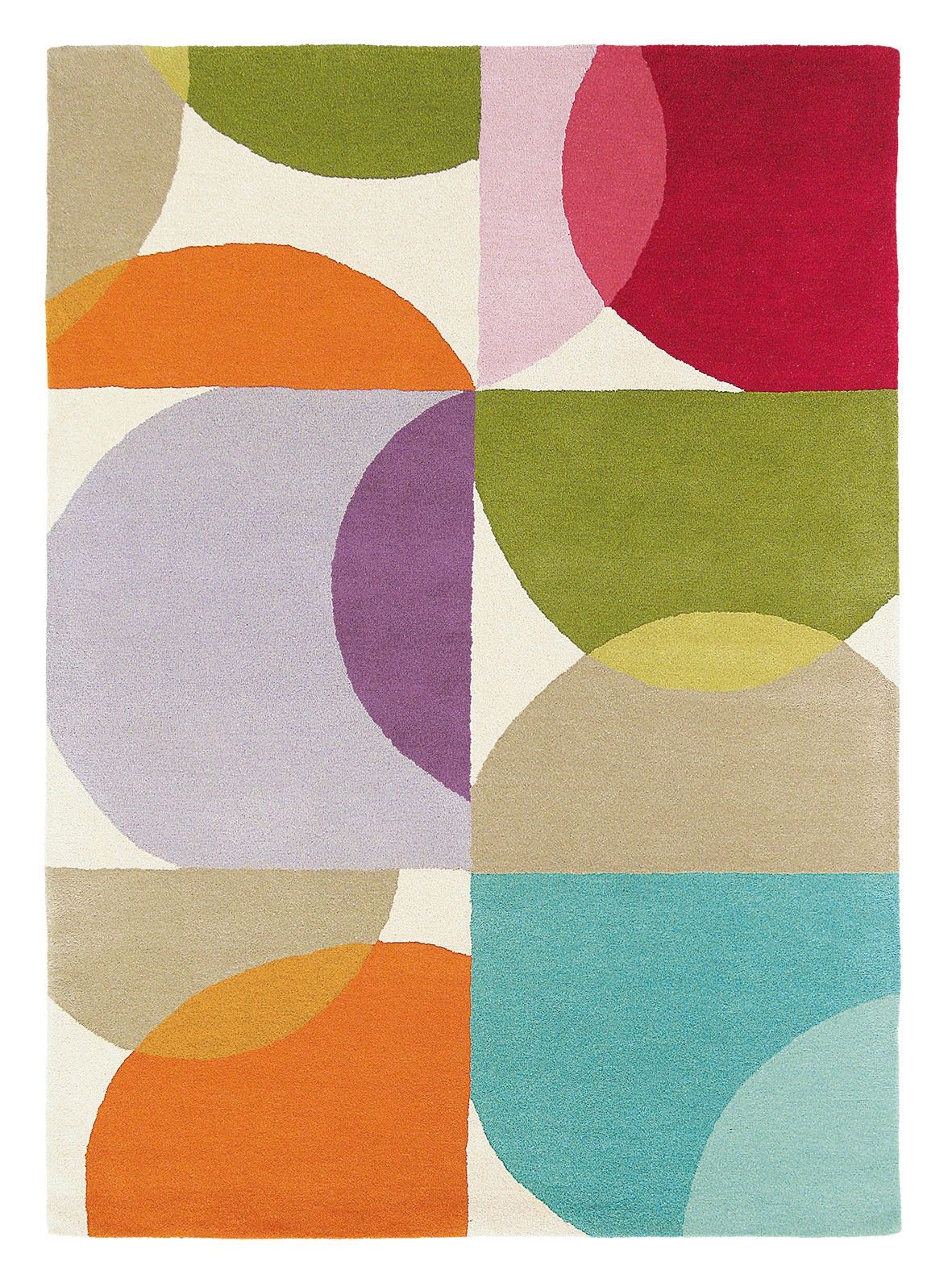 Kaleido Pop Geometric Wool Rug