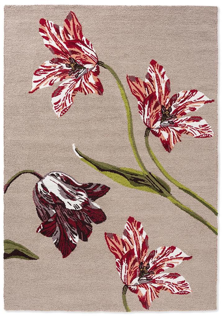 Tulip Red/Beige Outdoor Rug