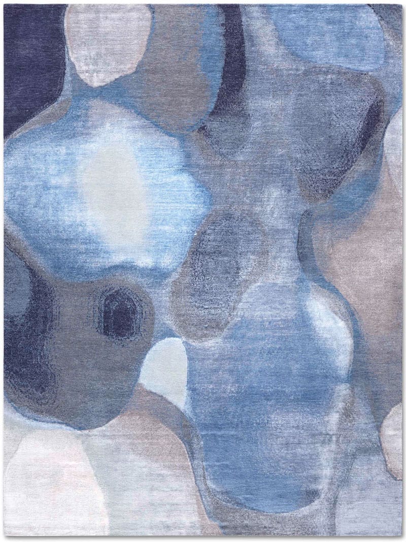 Blue / Grey Hand-Woven Rug