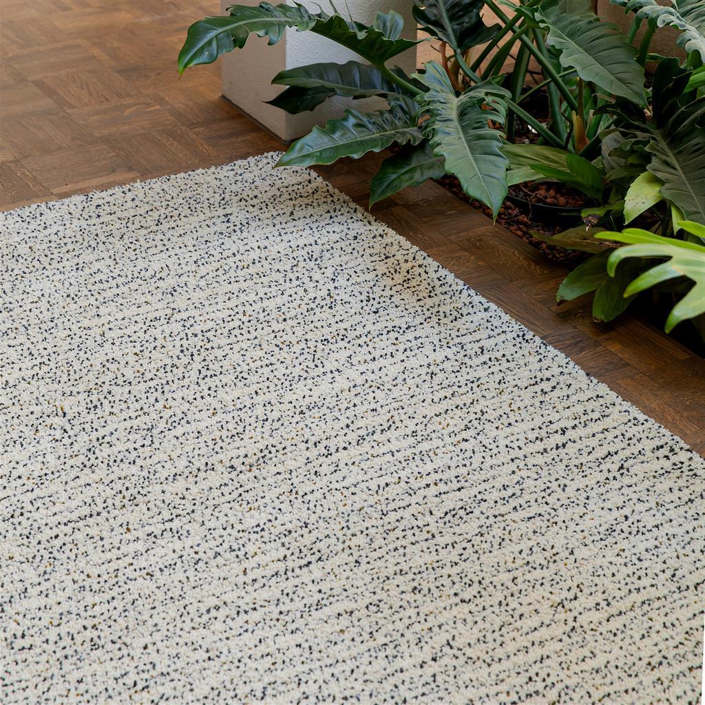 Blue/Ivory Luxury Shag Rug