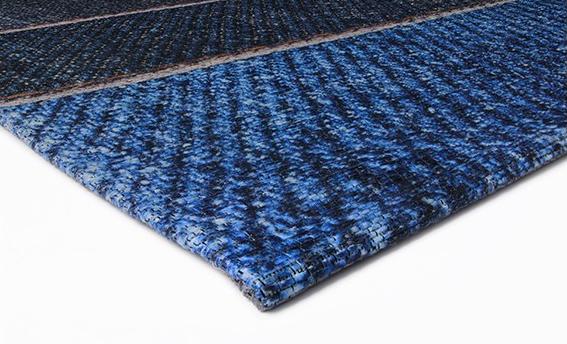 Abstract Blue Rug ☞ Size: 155 x 230 cm