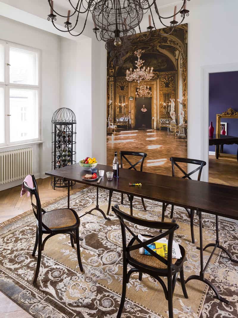Aubusson Brown Luxury Handmade Rug