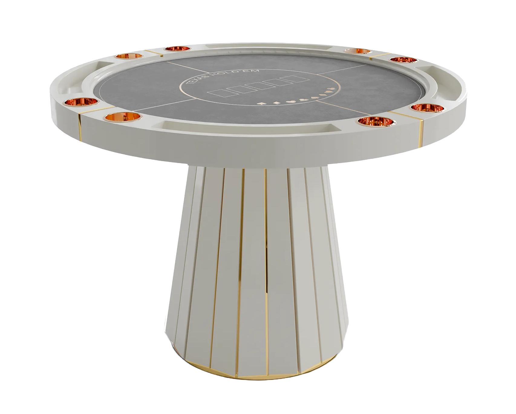 Regal White Poker Table