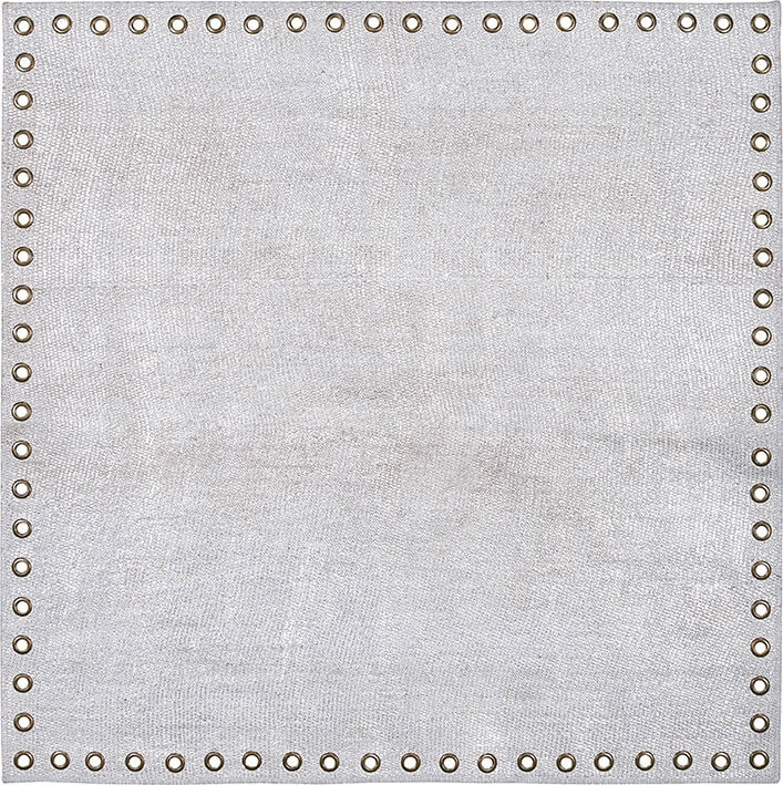 Stringhe Accesori Lurex Ash Grey Rug ☞ Size: 100 x 100 cm