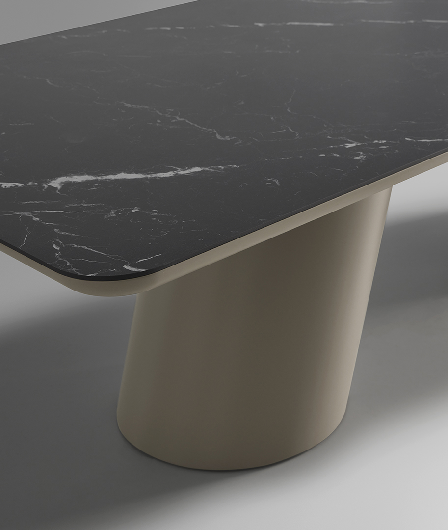 Altea Black Ceramic-Top Dining Table