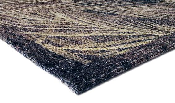 Abstract Brown Rug ☞ Size: 6' 7" x 9' 6" (200 x 290 cm)