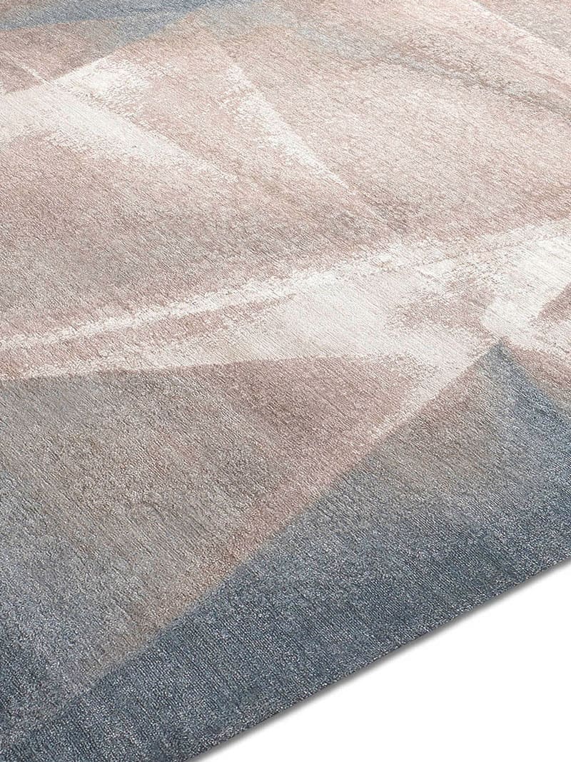 Aqua Beige Hand Knotted Rug