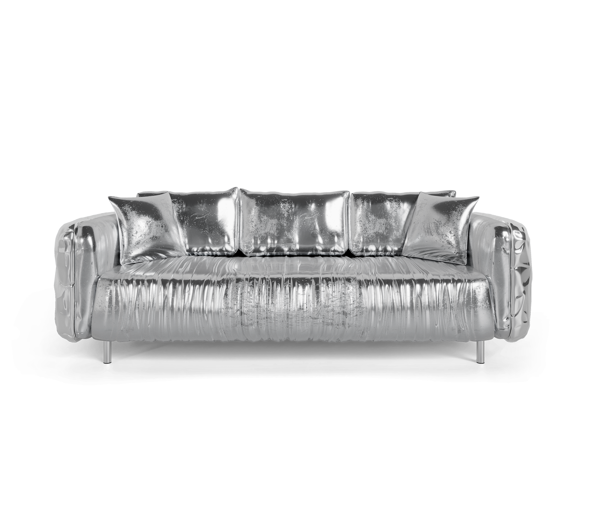 Imperia Silver Luxe Sofa