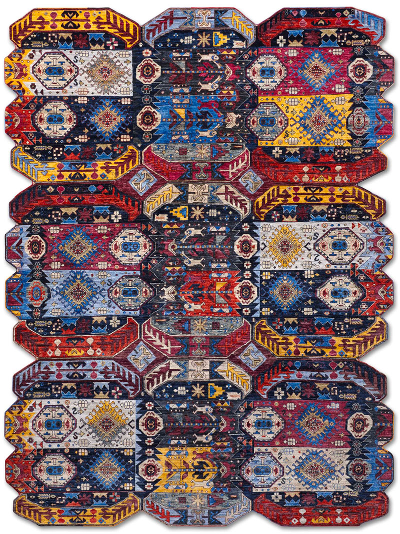 Multishape Hand-Woven Rug