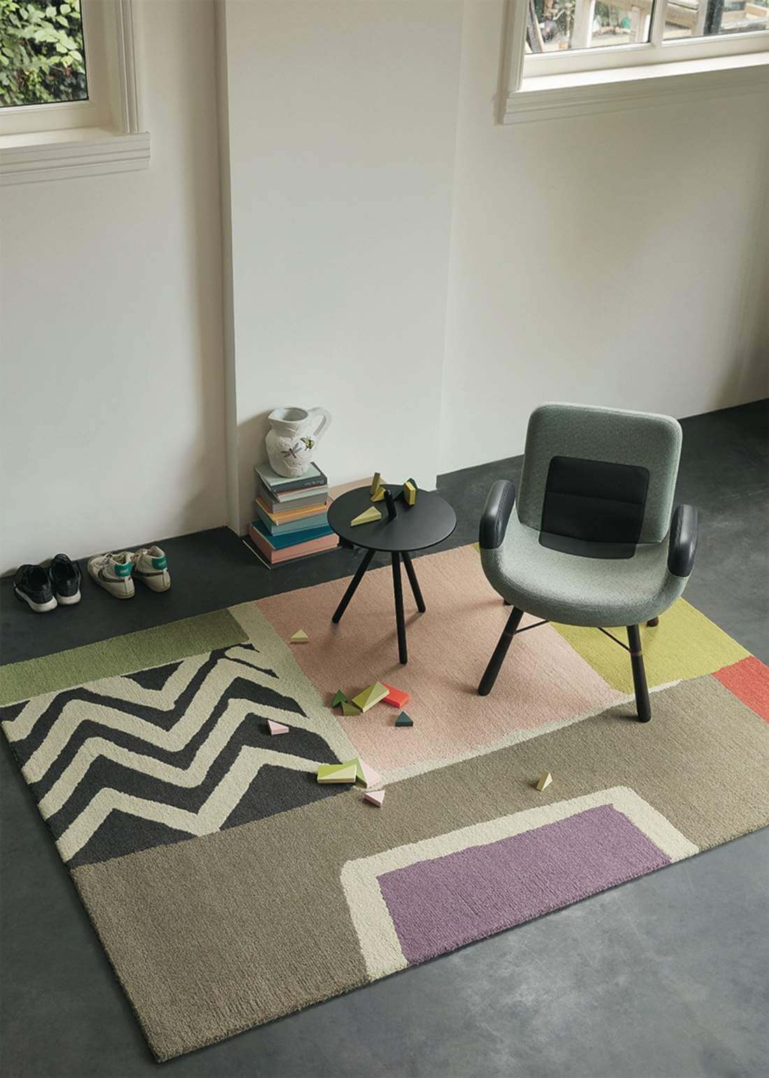 Nova Lagoon Handmade Rug | Size: 5' 3