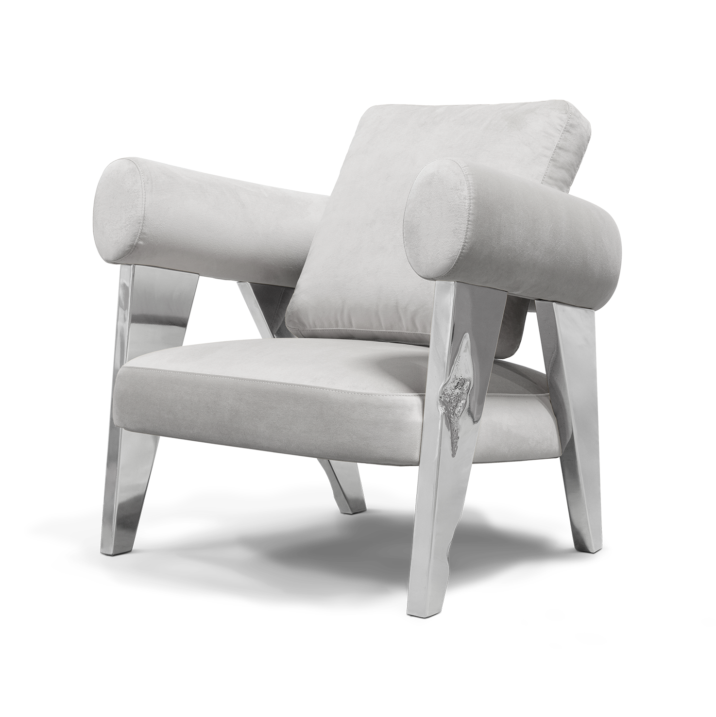 Enigma Silver Armchair