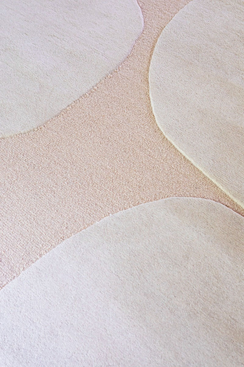 Decor Primi Double Cream Handwoven Rug ☞ Size: 5' 3" x 7' 7" (160 x 230 cm)