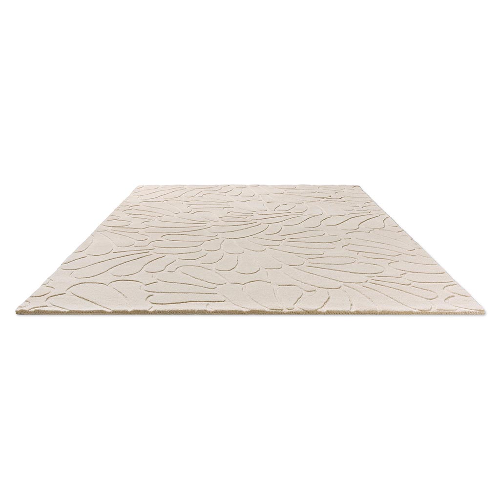 Ivory Cream Petals Rug