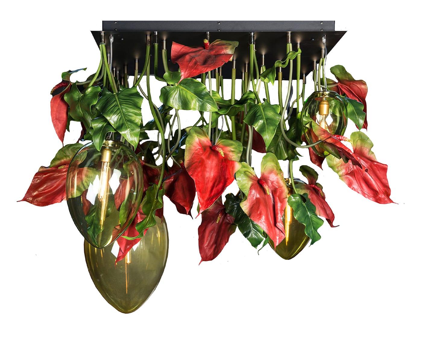 Anthurium Dark Chandelier