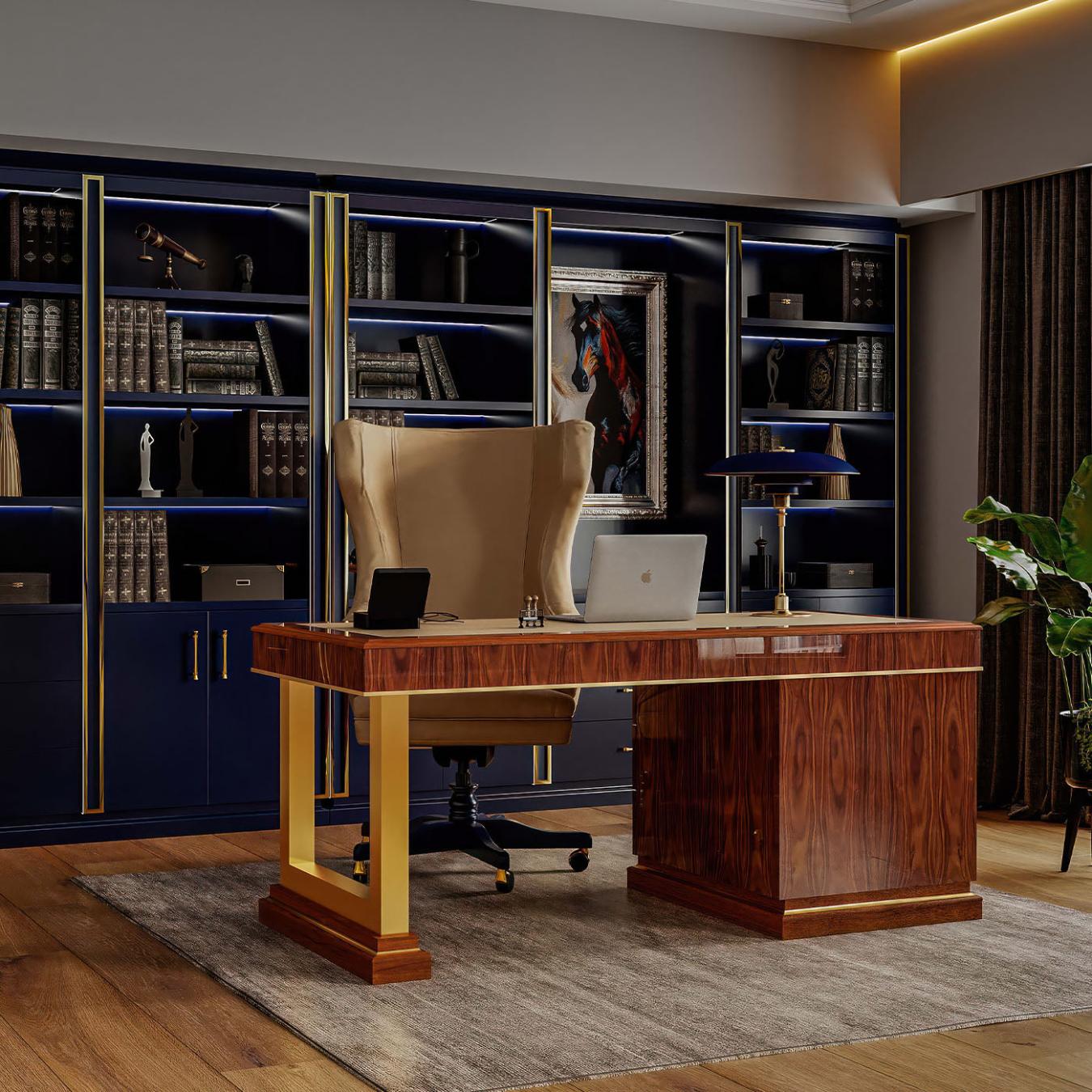 Leather-Top Writing Desk