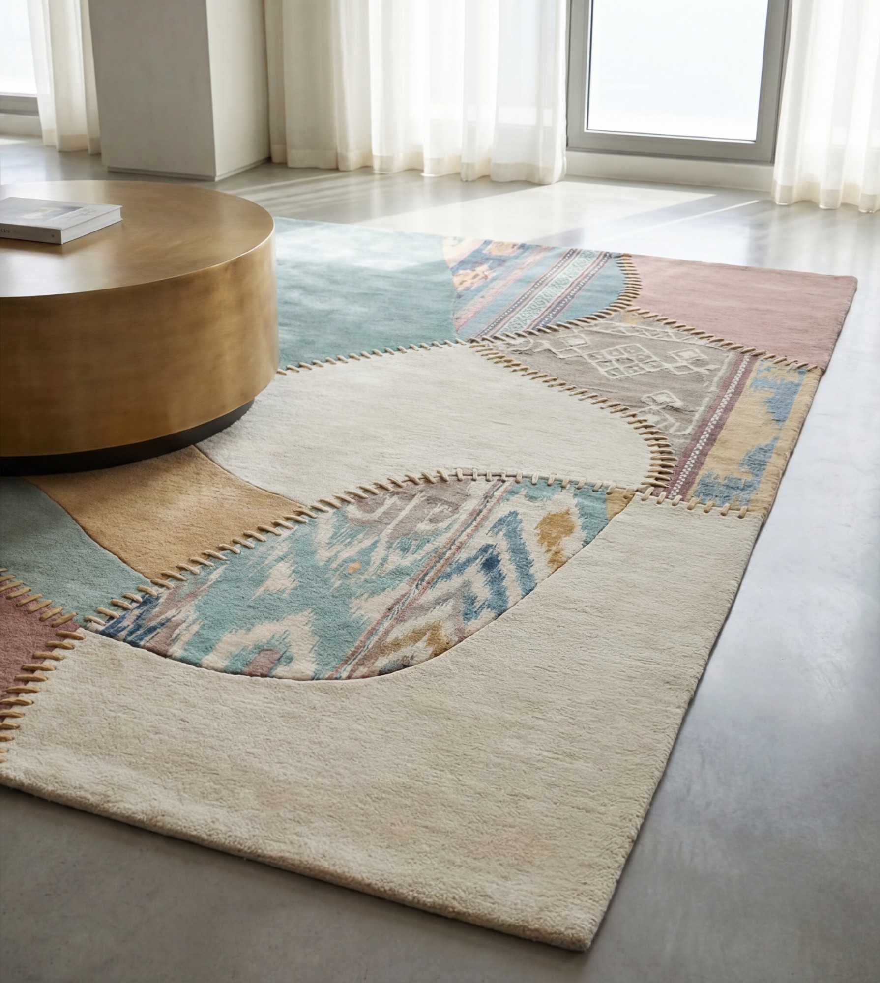 Textile Fragments Handcrafted Rug