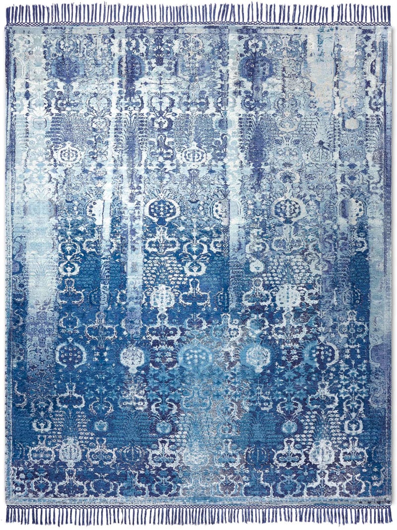 Woods Blue Exquisite Handmade Rug