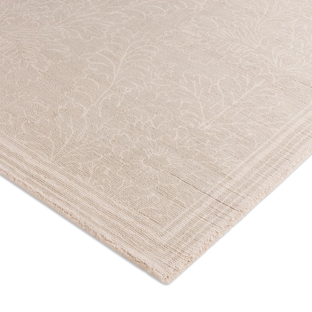 Handloom Dove Cotton Rug ☞ Size: 4' 7" x 6' 7" (140 x 200 cm)