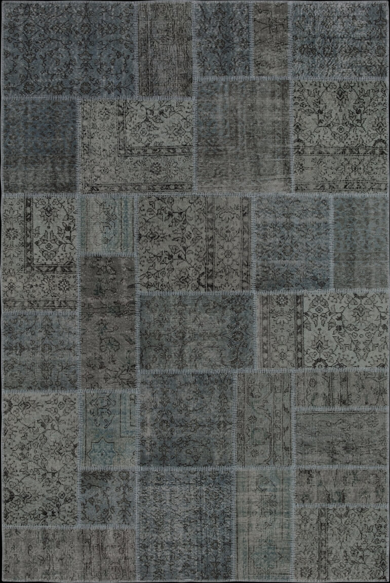 Turkish Overdyed Patchwork Sitap Rug