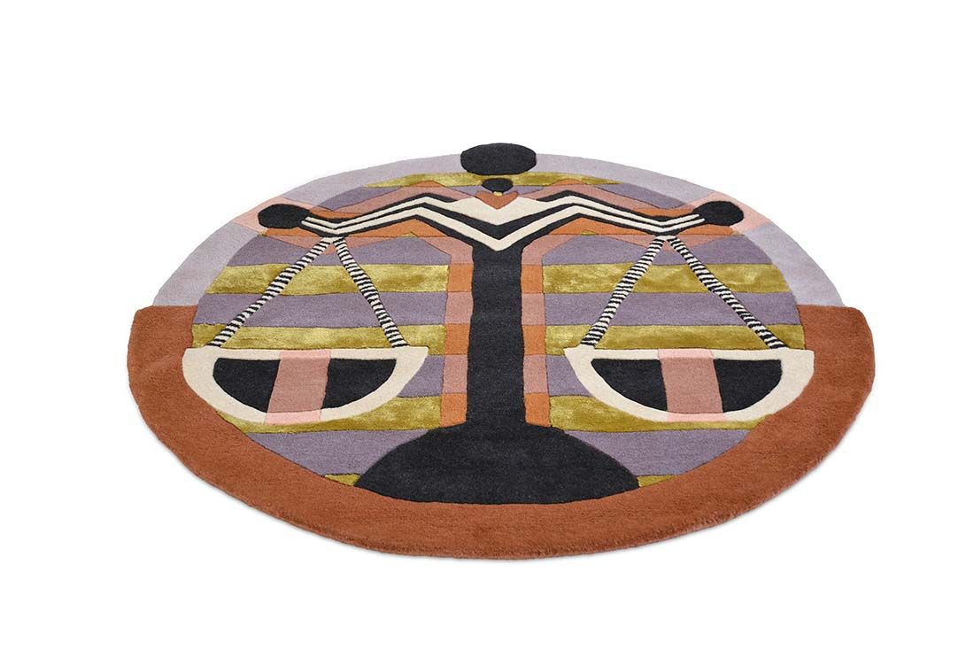 Zodiac Libra Circle Rug