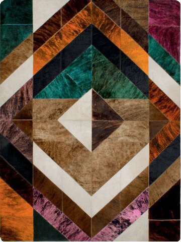 Columbia Cowhide Handwoven Rug