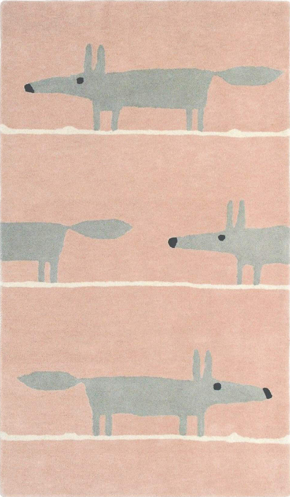 Mr. Fox Pink Handwoven Rug
