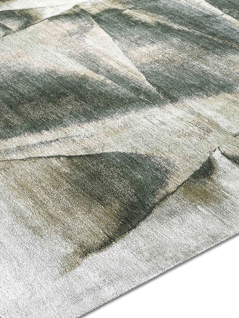 Olive Green Exquisite Handmade Rug