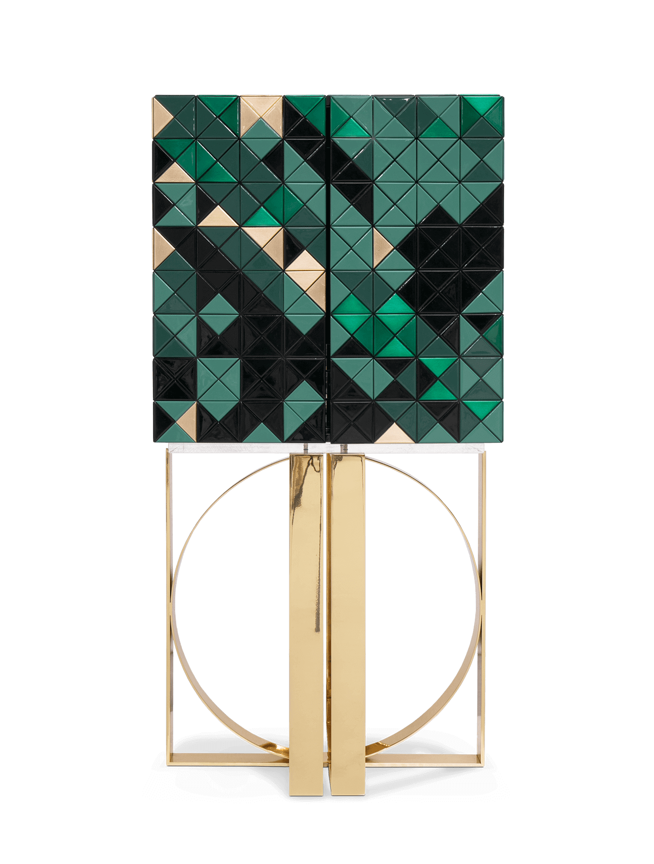 Mosaic Green Cabinet