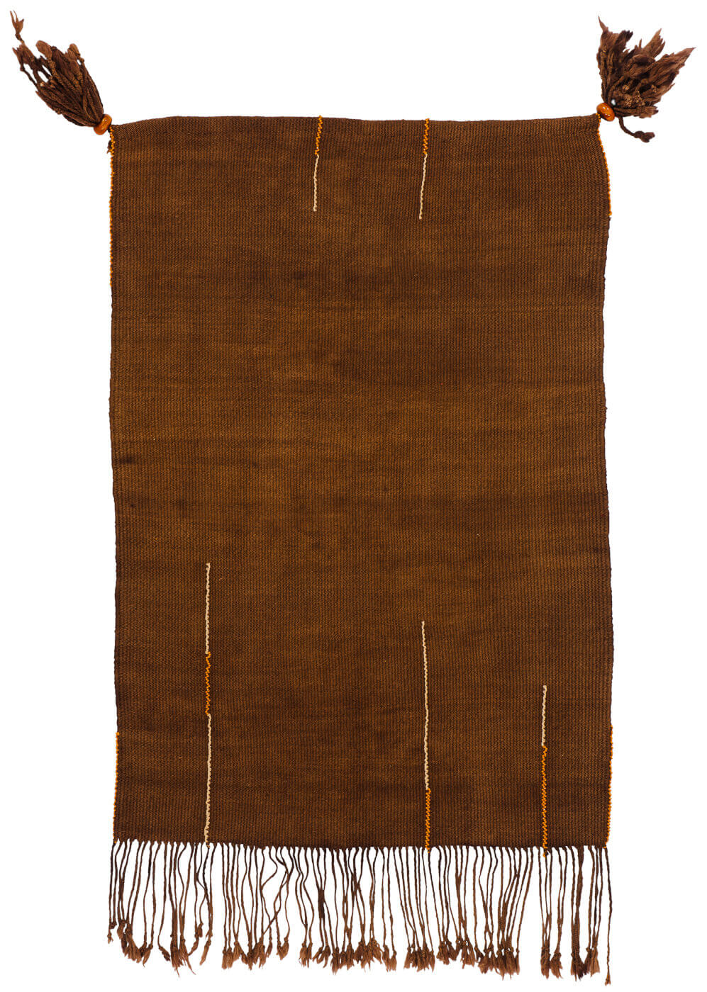 Hand-Woven Tribal Brown Rug