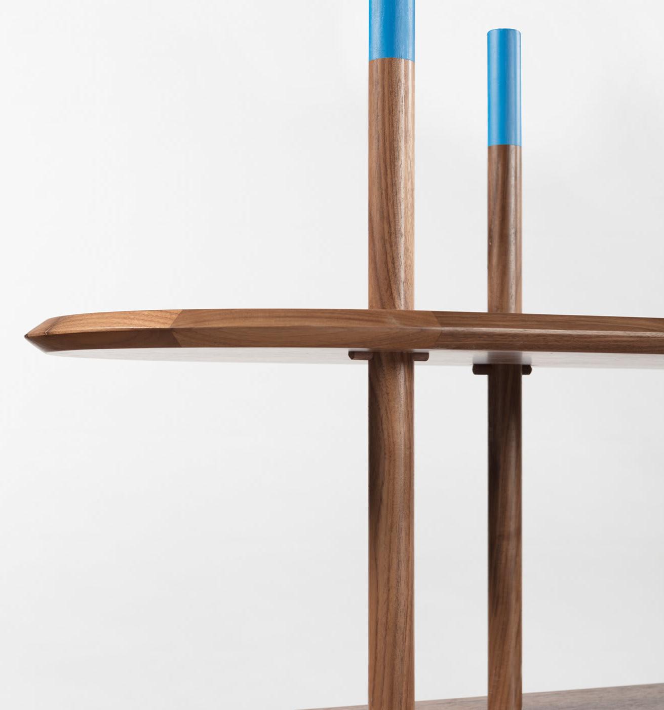 Modern Modular Canaletto Walnut Bookcase