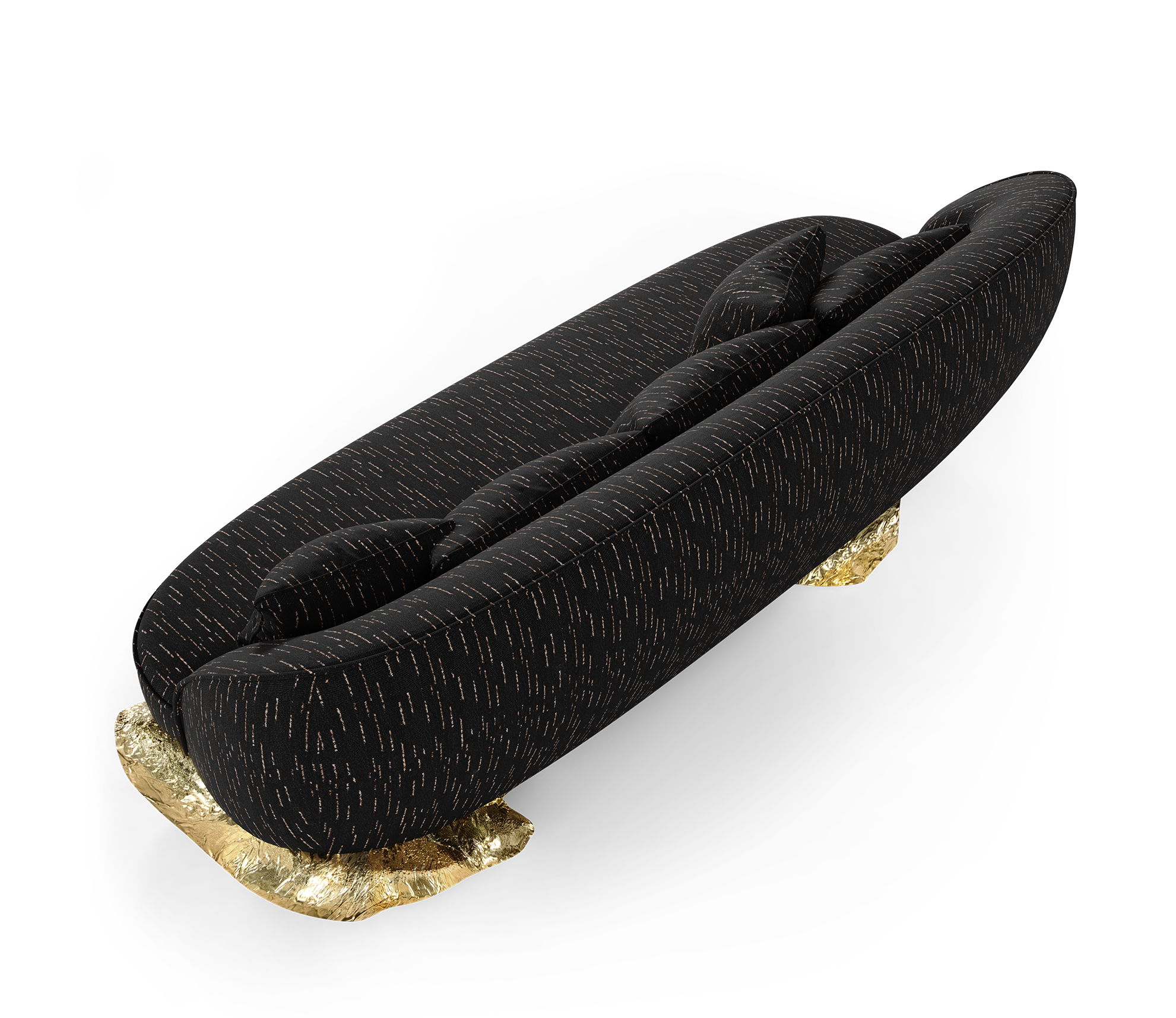 Angora Black Sofa