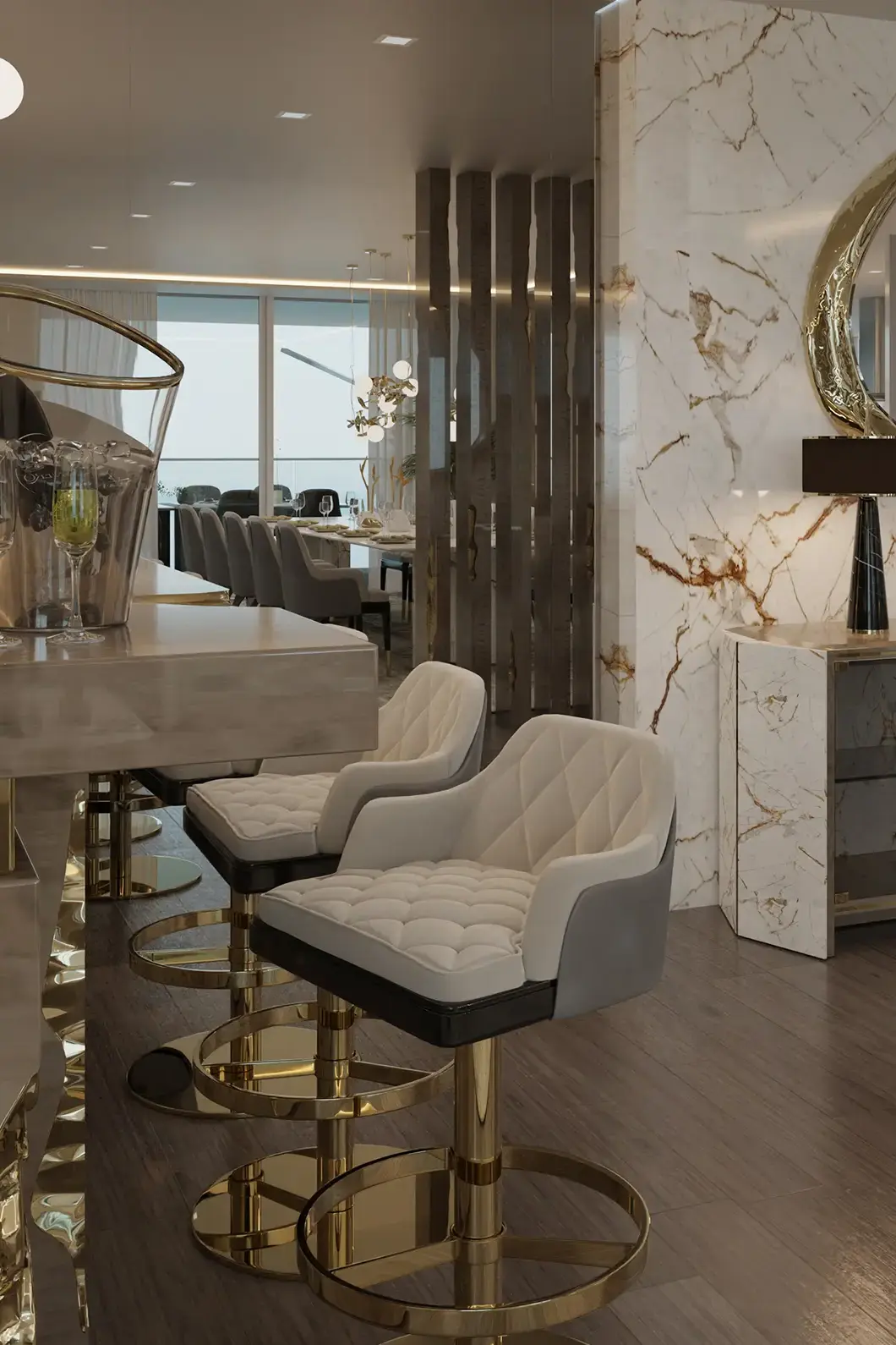 Regal Swivel Bar Chair