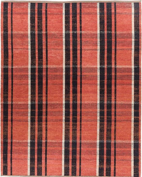 Turkish Checkered Red Rug