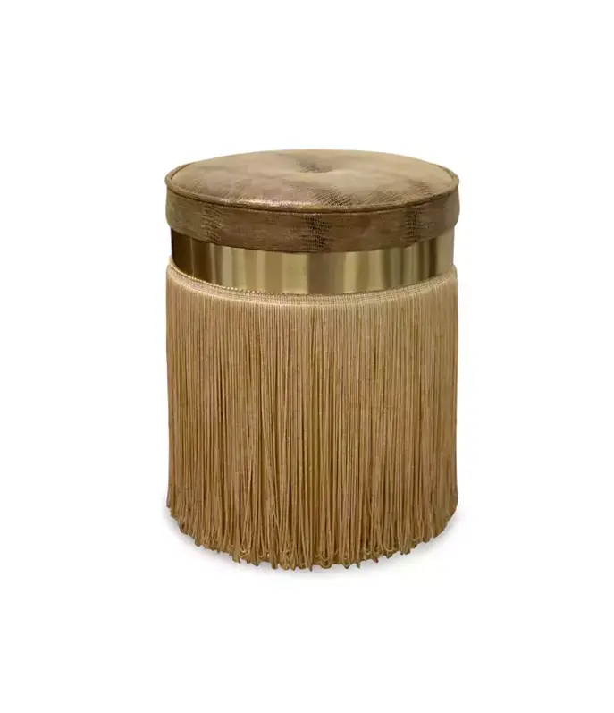 Isabella Leather Stool