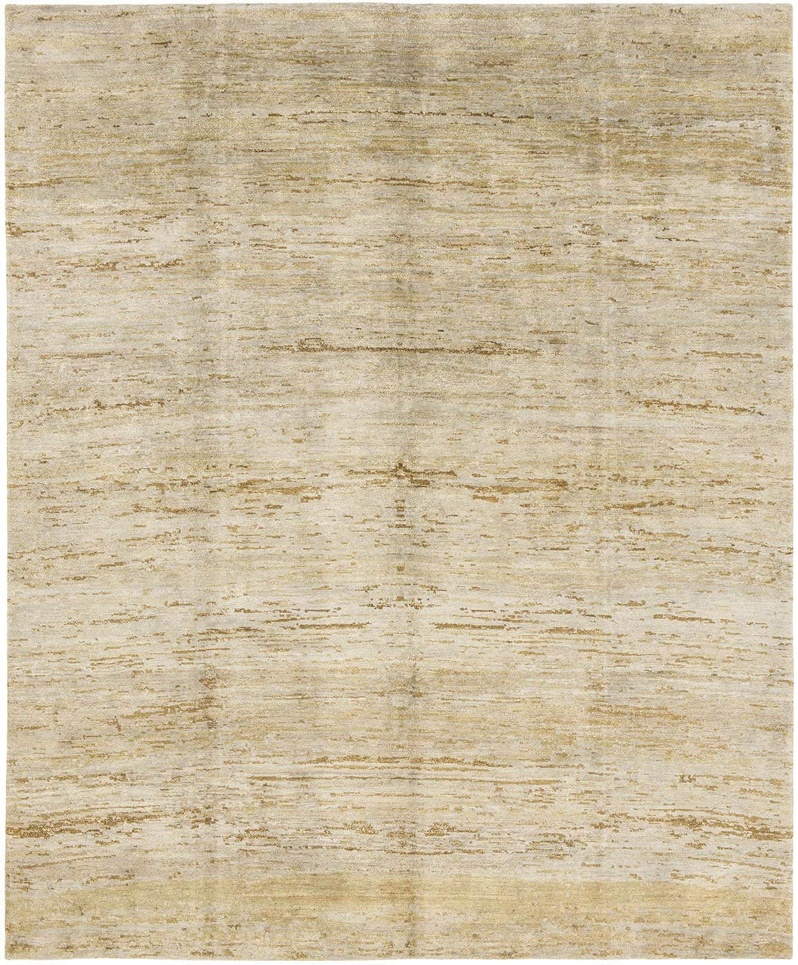 Hand-Knotted Vintage Style Cream Rug