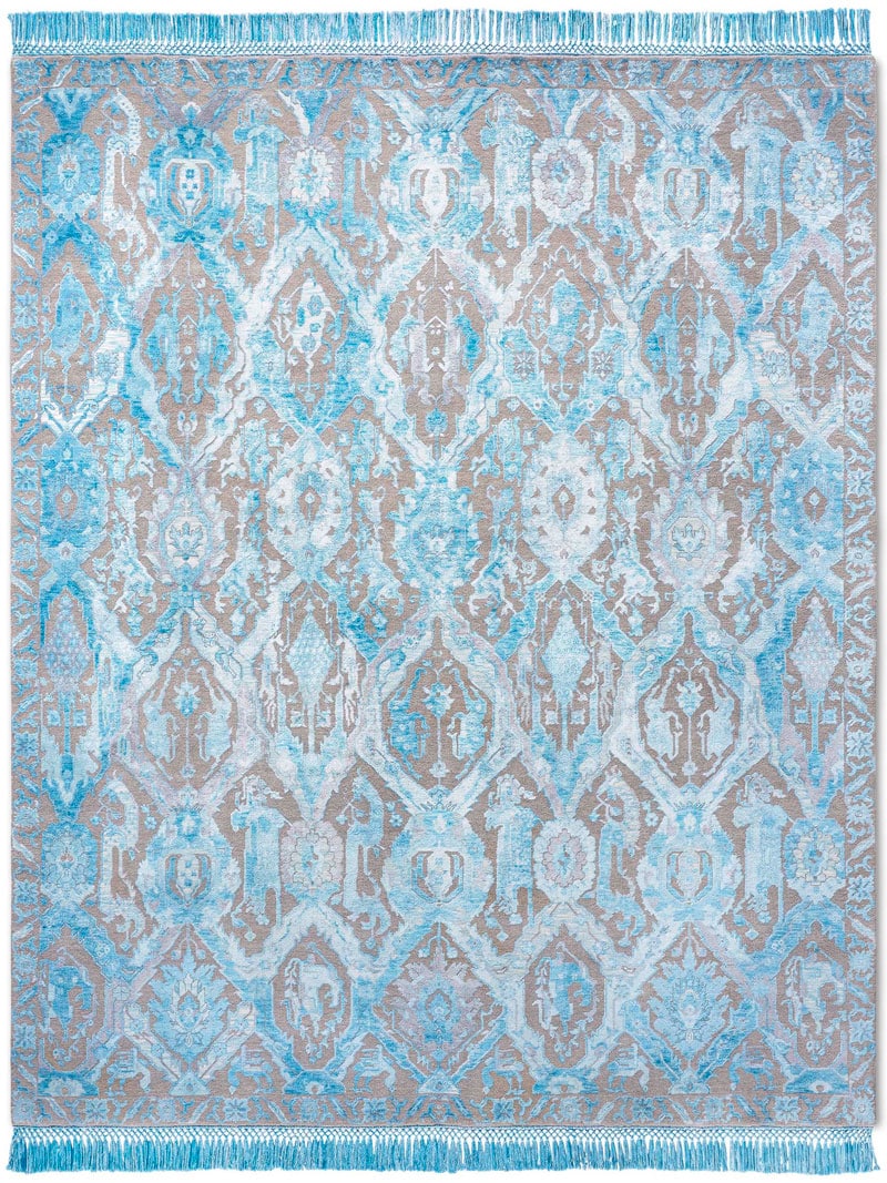 KavaBagh Blue Hand-Woven Rug