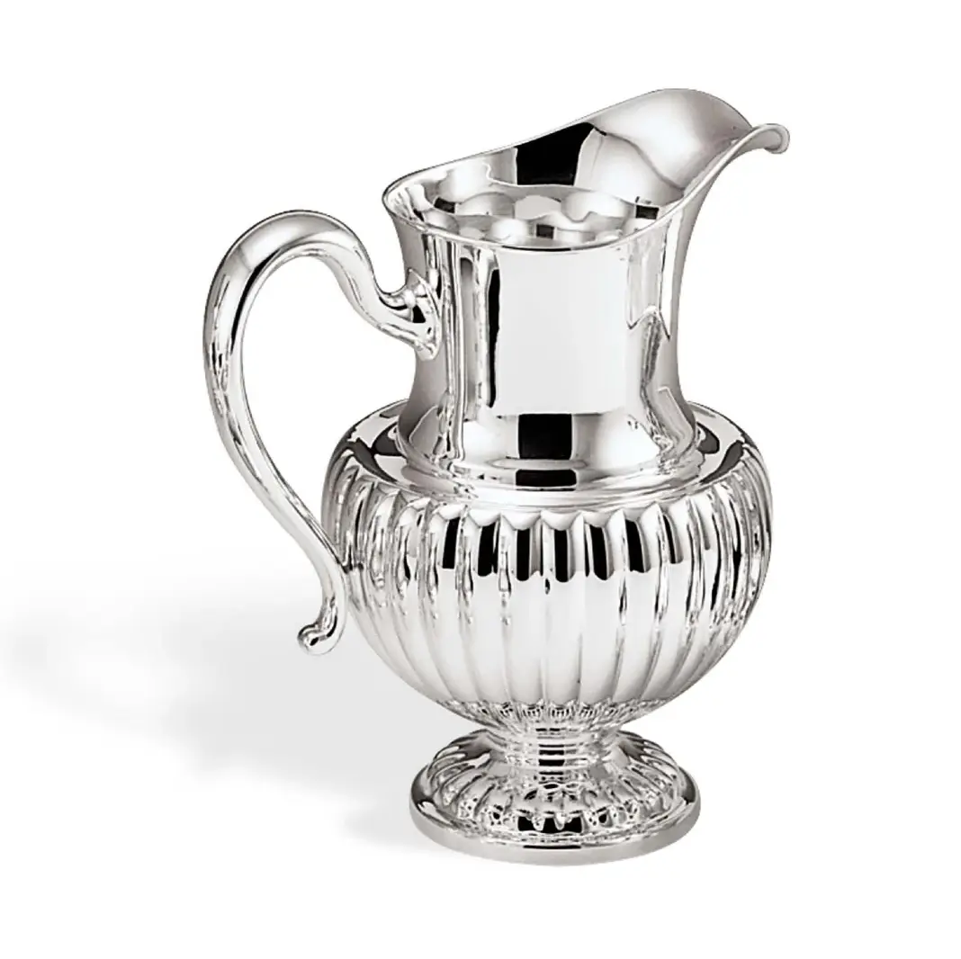 Silver Plated Italian Fluted Pitcher