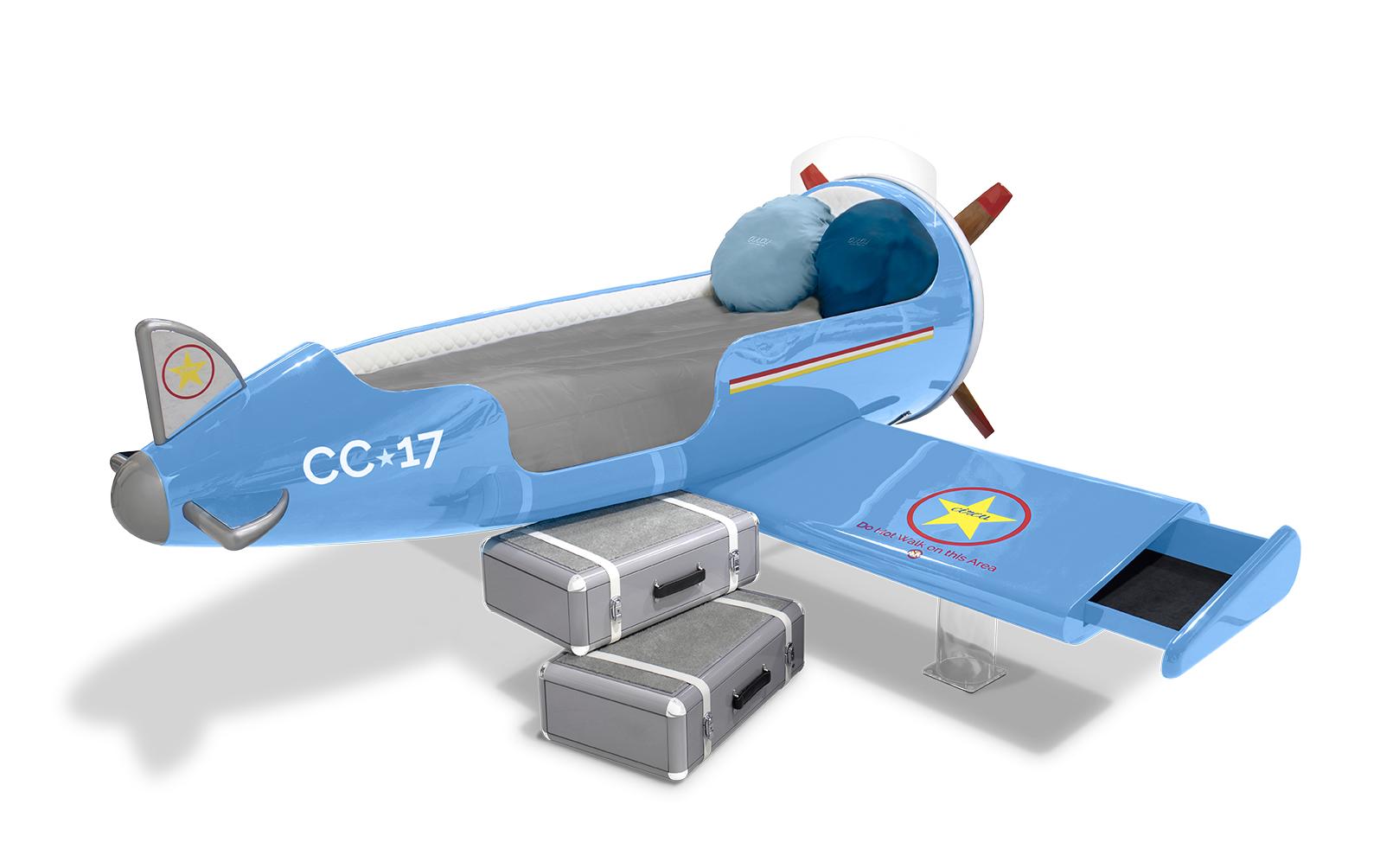 Cloud Glider Plane Bed