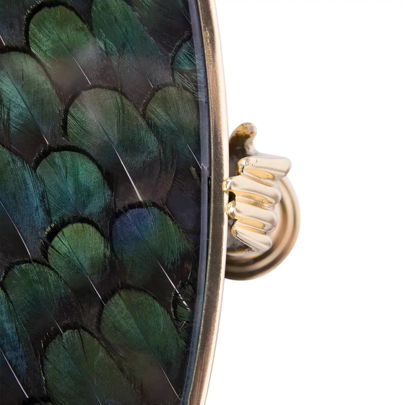 Gisette Peacock Feather Side Table