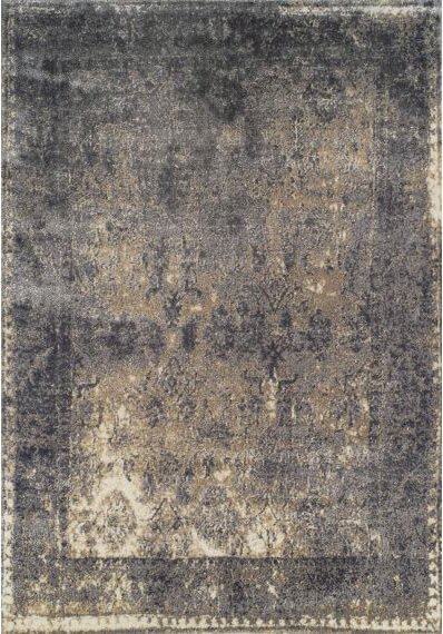 Heat-Set Polypropylene & Polyester Vintage Dark Sitap Rug