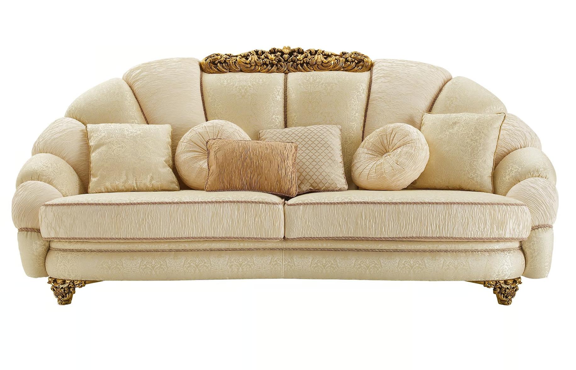 Royal Italian Fabric Sofa | Configuration: 3-Seat