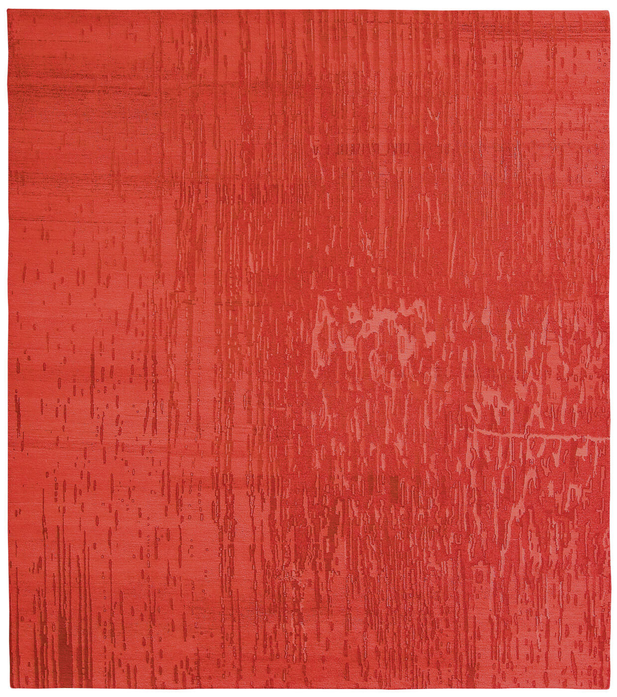Gobi Hand-Knotted Red Rug