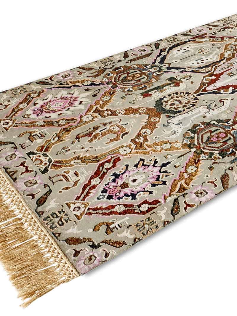 KavaBagh Green Hand-Woven Rug