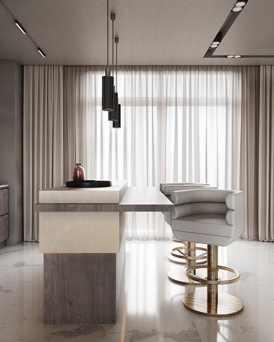 Lorena Bar Stool - 1