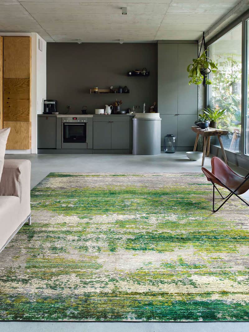 Green Hand-Woven Rug
