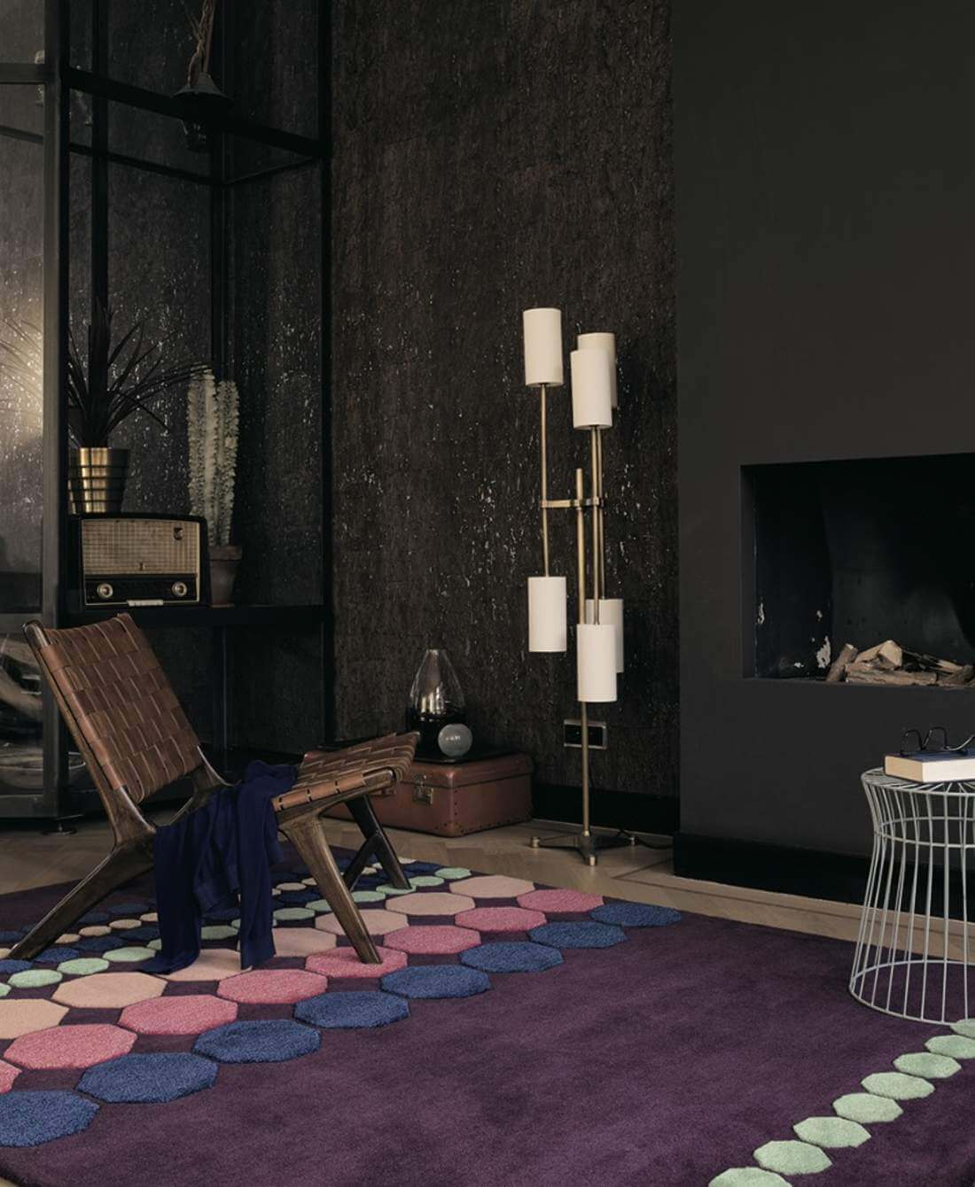 Barren Puprle Premium Rug | Size: 4' 7