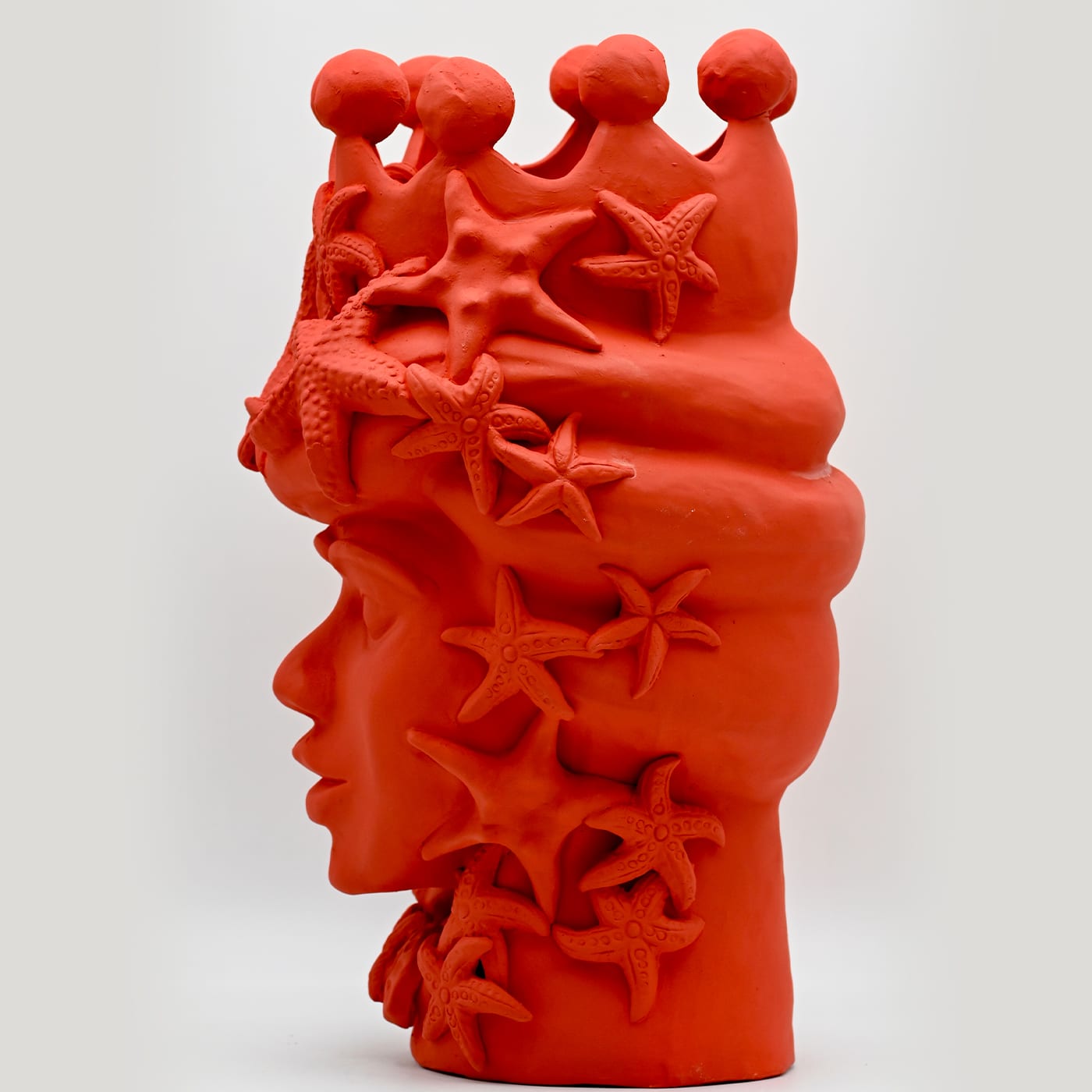 Moor's Head Red Handmade Sculpture