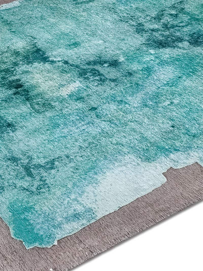 Mono Aqua Hand Knotted Rug